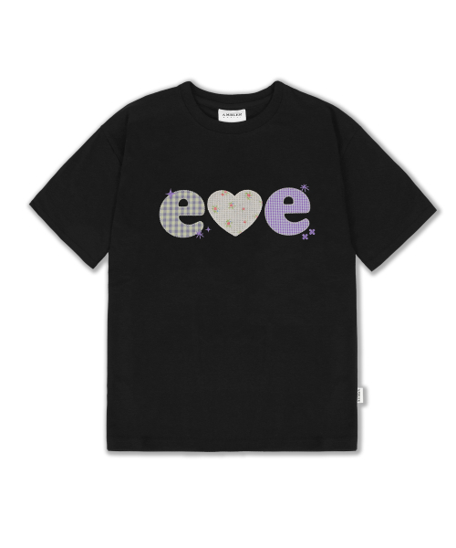ambler(エムブラー)の「チェックフラワーグラフィック半袖Tシャツ AS1311 (ブラック)(Tシャツ/カットソー・レディース・その他・SMALL/MEDIUM/FREE)」の1枚目の写真