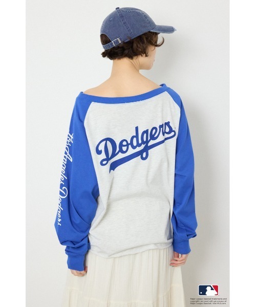 RODEO CROWNS WIDE BOWL(ロデオクラウンズワイドボウル)の「(MLB)オフショルラグラントップス(Tシャツ/カットソー・レディース・ブラウン系その他/ブルー系その他3/ブルー系その他・FREE)」の6枚目の写真