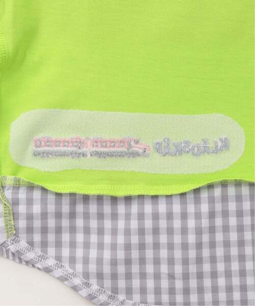 kladskap（クレードスコープ）の「電車刺しゅう切替半袖Tシャツ（Tシャツ/カットソー・キッズ・オフホワイト/黄緑系・120cm/110cm/90cm/80ｃｍ/100cm/130cm）」の11枚目の写真