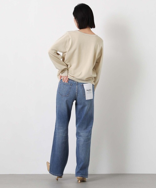 Gready Brilliant（グレディブリリアン）の「リヨセル混ニュアンス釦カーディガン（カーディガン/ボレロ・レディース・ライトベージュ/ブラック・38）」の13枚目の写真