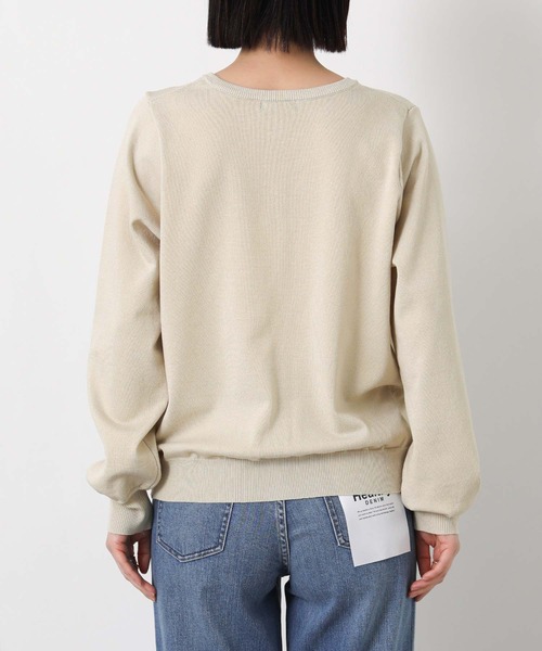 Gready Brilliant（グレディブリリアン）の「リヨセル混ニュアンス釦カーディガン（カーディガン/ボレロ・レディース・ライトベージュ/ブラック・38）」の20枚目の写真