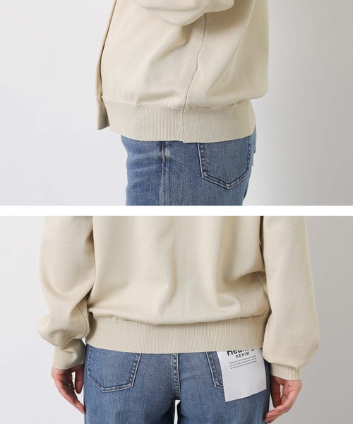 Gready Brilliant（グレディブリリアン）の「リヨセル混ニュアンス釦カーディガン（カーディガン/ボレロ・レディース・ライトベージュ/ブラック・38）」の22枚目の写真