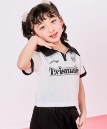 ANAP kids | エリ付 ライン ゲーム Tシャツ(シャツ/ブラウス)