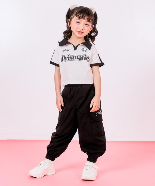 ANAP kids（アナップキッズ）の「エリ付 ライン ゲーム Tシャツ（シャツ/ブラウス・キッズ・クリア/ホワイト/ピンク・130/120/110）」の9枚目の写真
