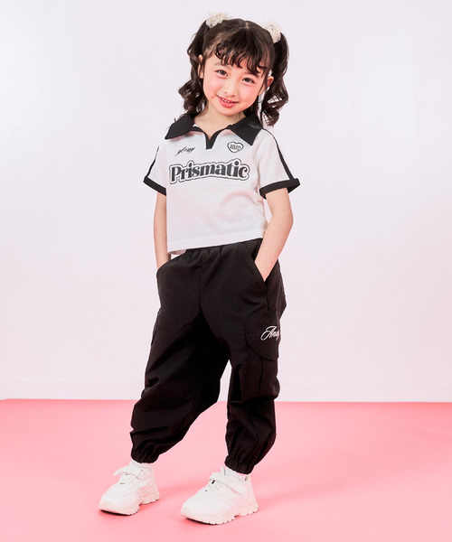 ANAP kids（アナップキッズ）の「エリ付 ライン ゲーム Tシャツ（シャツ/ブラウス・キッズ・クリア/ホワイト/ピンク・130/120/110）」の10枚目の写真