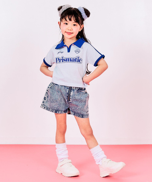 ANAP kids（アナップキッズ）の「エリ付 ライン ゲーム Tシャツ（シャツ/ブラウス・キッズ・クリア/ホワイト/ピンク・130/120/110）」の14枚目の写真