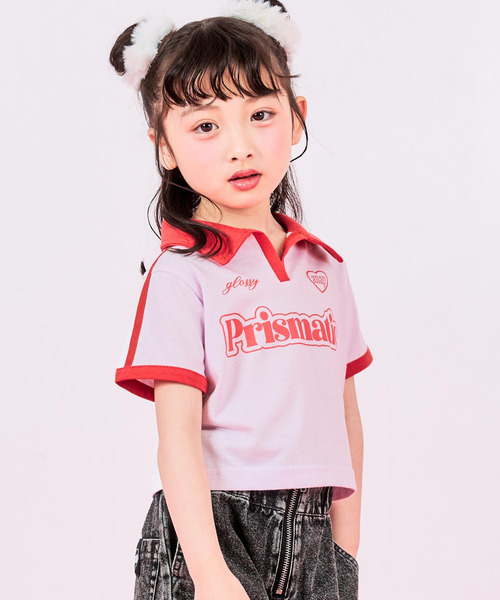 ANAP kids（アナップキッズ）の「エリ付 ライン ゲーム Tシャツ（シャツ/ブラウス・キッズ・クリア/ホワイト/ピンク・130/120/110）」の16枚目の写真