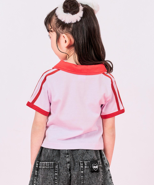 ANAP kids（アナップキッズ）の「エリ付 ライン ゲーム Tシャツ（シャツ/ブラウス・キッズ・クリア/ホワイト/ピンク・130/120/110）」の18枚目の写真