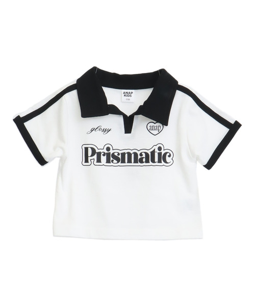 ANAP kids（アナップキッズ）の「エリ付 ライン ゲーム Tシャツ（シャツ/ブラウス・キッズ・クリア/ホワイト/ピンク・130/120/110）」の21枚目の写真