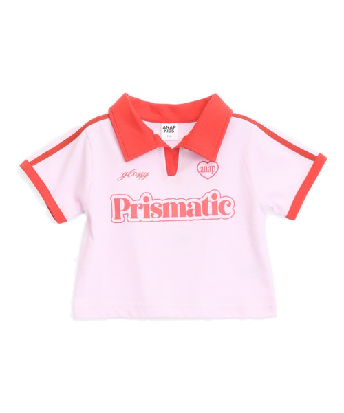 ANAP kids（アナップキッズ）の「エリ付 ライン ゲーム Tシャツ（シャツ/ブラウス・キッズ・クリア/ホワイト/ピンク・130/120/110）」の22枚目の写真