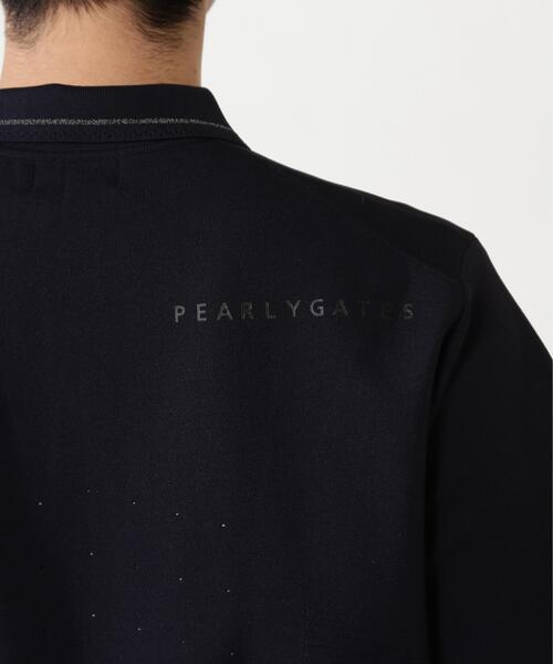 PEARLY GATES(パーリーゲイツ)の「ポリエステルヤーンmm半袖ポロニット(ニット/セーター・メンズ・ネイビー・MEDIUM/X-LARGE/LARGE)」の11枚目の写真