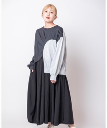 OSMOSIS（オズモーシス）の「切替アシンメトリーワンピース（ワンピース）」