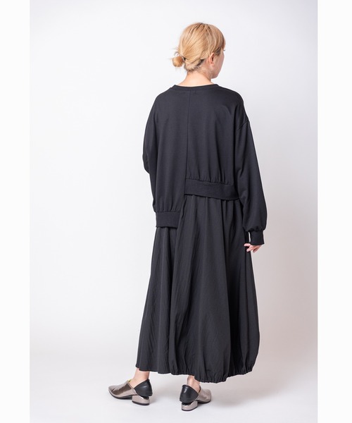 OSMOSIS(オズモーシス)の「切替アシンメトリーワンピース(ワンピース・レディース・カーキ/ブラック/グレー・ONE SIZE)」の11枚目の写真