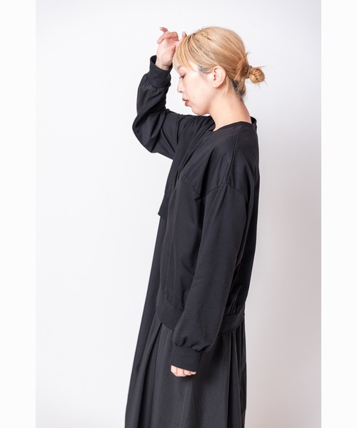 OSMOSIS(オズモーシス)の「切替アシンメトリーワンピース(ワンピース・レディース・カーキ/ブラック/グレー・ONE SIZE)」の13枚目の写真