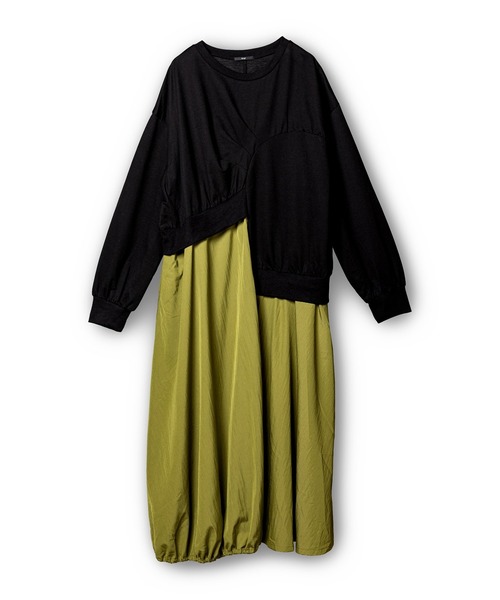 OSMOSIS(オズモーシス)の「切替アシンメトリーワンピース(ワンピース・レディース・カーキ/ブラック/グレー・ONE SIZE)」の18枚目の写真