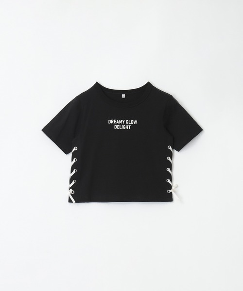 coca（coca）（コカ）の「キッズ　サイドレースアップトップス（Tシャツ/カットソー・キッズ・ブラック/アイボリー・120/130/140/150）」の14枚目の写真