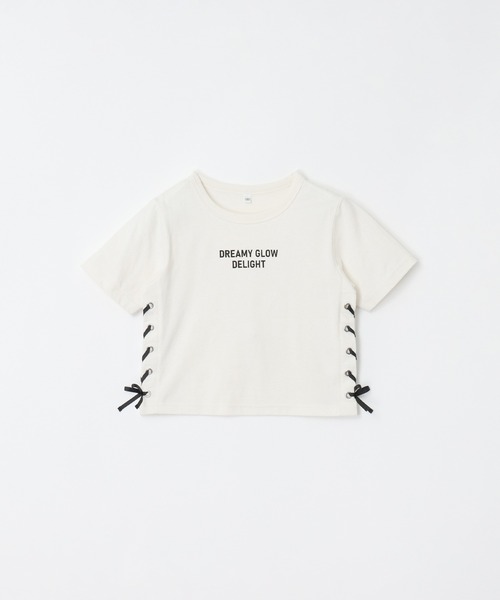 coca（coca）（コカ）の「キッズ　サイドレースアップトップス（Tシャツ/カットソー・キッズ・ブラック/アイボリー・120/130/140/150）」の15枚目の写真