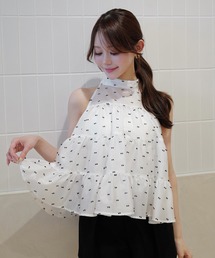 EIMY ISTOIRE | CAMILLE DOT JACQUARD TOP(その他トップス)