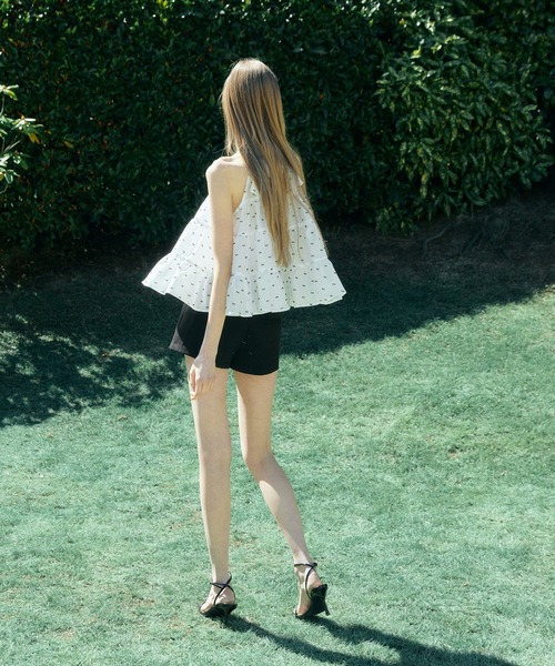 EIMY ISTOIRE（エイミーイストワール）の「CAMILLE DOT JACQUARD TOP（その他トップス・レディース・ホワイト/ブラック・F）」の8枚目の写真
