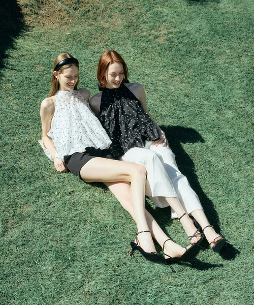 EIMY ISTOIRE（エイミーイストワール）の「CAMILLE DOT JACQUARD TOP（その他トップス・レディース・ホワイト/ブラック・F）」の12枚目の写真