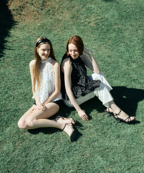EIMY ISTOIRE（エイミーイストワール）の「CAMILLE DOT JACQUARD TOP（その他トップス・レディース・ホワイト/ブラック・F）」の13枚目の写真