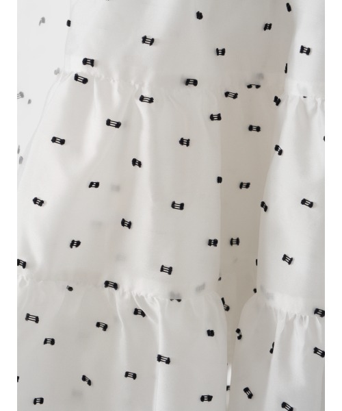 EIMY ISTOIRE（エイミーイストワール）の「CAMILLE DOT JACQUARD TOP（その他トップス・レディース・ホワイト/ブラック・F）」の22枚目の写真