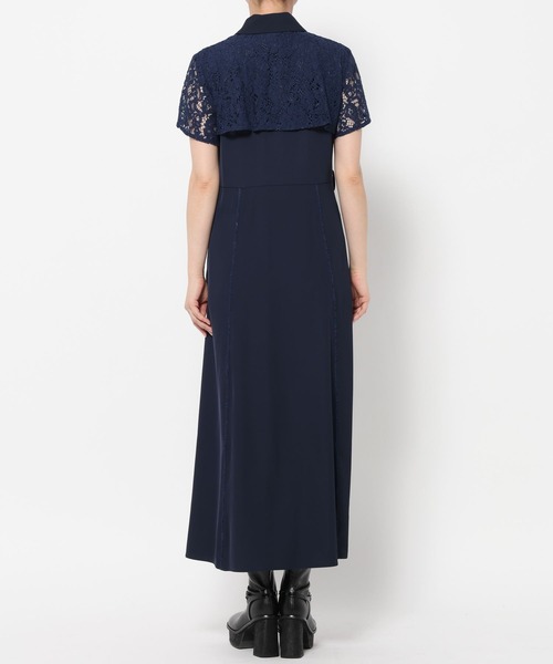 HARE(ハレ)の「ジャガードチャイナボレロワンピース(HARE)(ワンピース・レディース・グリーン/ブラック/ネイビー/ブラック系その他/パープル・FREE)」の6枚目の写真