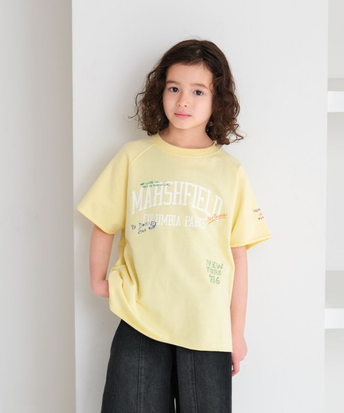 LEPSIM(レプシィム)の「【KIDS】アソートミニ裏毛5分袖プルオーバー 661817(Tシャツ/カットソー・キッズ・チャコールグレー/イエロー/オフホワイト・130/120/140)」の3枚目の写真