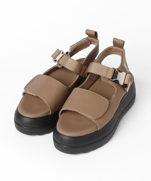 BAYFLOW(ベイフロー)の「バックルベルトスポサン(サンダル・レディース・ブラック/ブラウン・LARGE/MEDIUM)」の19枚目の写真