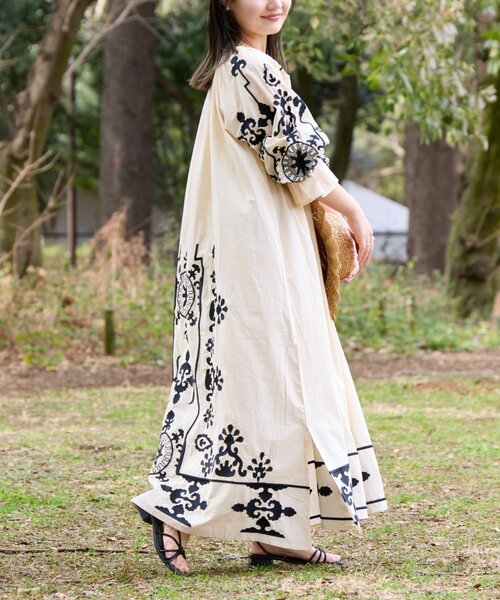 Aguni】2WAY刺繍ボリュームワンピース（ワンピース）｜CIAOPANIC TYPY
