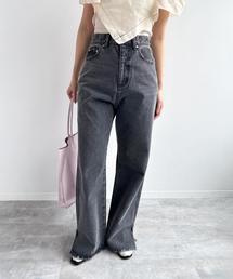 【Hella/ヘラ】side hem slit denim