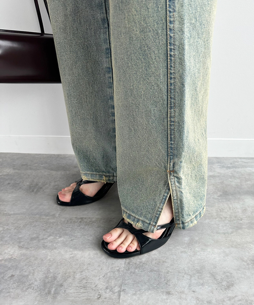 EDIT. FOR LULU（エディットフォールル）の「【Hella/ヘラ】side hem slit denim（スラックス・レディース・ブルー系その他/ブラック・40/38/36）」の16枚目の写真