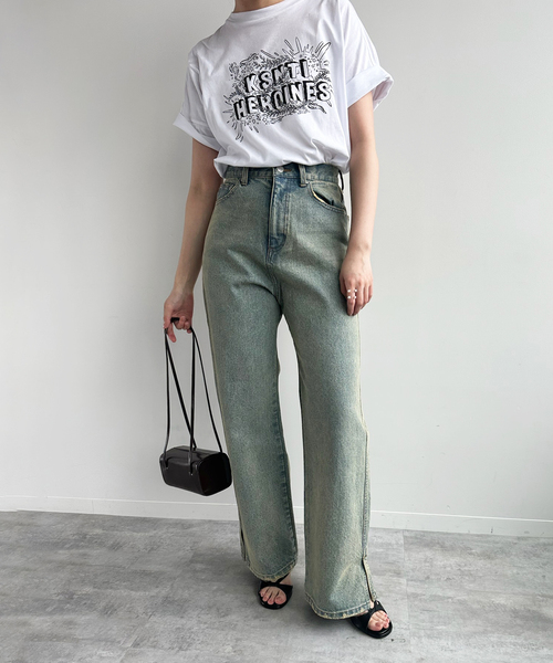 EDIT. FOR LULU（エディットフォールル）の「【Hella/ヘラ】side hem slit denim（スラックス・レディース・ブルー系その他/ブラック・40/38/36）」の17枚目の写真