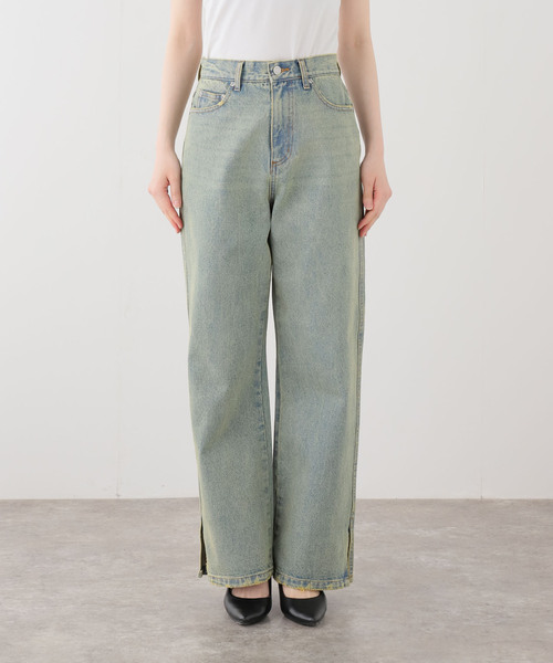 EDIT. FOR LULU（エディットフォールル）の「【Hella/ヘラ】side hem slit denim（デニムパンツ・レディース・ブルー系その他/ブラック・40/38/36）」の21枚目の写真