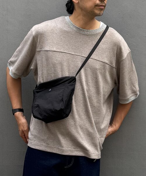 COLONY 2139（コロニートゥーワンスリーナイン）の「サマーニットソーバイカラー半袖TEE（Tシャツ/カットソー・メンズ・アイボリー/ブラック/グレイッシュベージュ・MEDIUM/LARGE）」の21枚目の写真