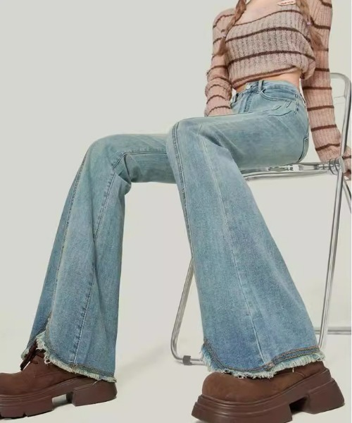 REBALANCE（リバランス）の「フレアデニムパンツ（デニムパンツ・レディース・A/B・MEDIUM/LARGE/X-LARGE）」の8枚目の写真