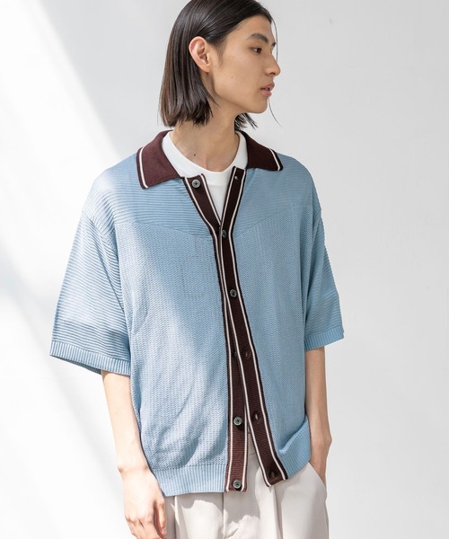 LAKOLE(ラコレ)の「ウエスタンポロシャツ / 672864(ポロシャツ・メンズ・ホワイト/ブルー/ブラック・MEDIUM/LARGE)」の6枚目の写真