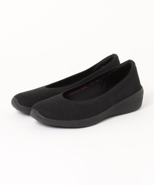 SKECHERS(スケッチャーズ)の「【SKECHERS】ARYA(スリッポン・レディース・ブラック×ブラック/ライトブラウン・23.0cm/23.5cm/24.0cm/24.5cm/25.0cm/22.5cm)」の2枚目の写真