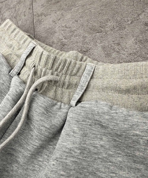 ATMARK(アットマーク)の「《2サイズ展開 / UNISEX 》トライバルクラウン スウェットバレルパンツ ボンディング(スウェットパンツ・メンズ・グレー/ブラック/ホワイト・M/L)」の11枚目の写真