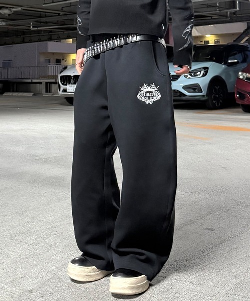 ATMARK(アットマーク)の「《2サイズ展開 / UNISEX 》トライバルクラウン スウェットバレルパンツ ボンディング(スウェットパンツ・メンズ・グレー/ブラック/ホワイト・M/L)」の21枚目の写真