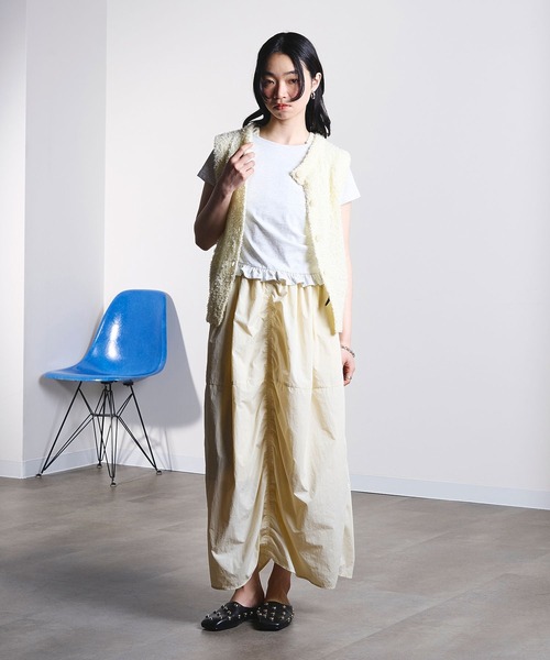 ROSE BUD(ローズバッド)の「TAPE YARN VEST(ベスト・レディース・ライトイエロー/ブルー・ONE SIZE)」の20枚目の写真