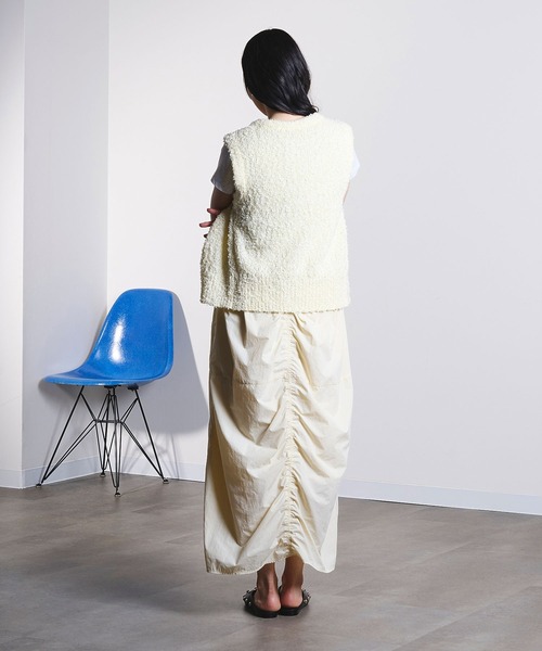 ROSE BUD(ローズバッド)の「TAPE YARN VEST(ベスト・レディース・ライトイエロー/ブルー・ONE SIZE)」の22枚目の写真