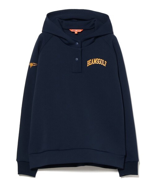 BEAMS GOLF(ビームスゴルフ)の「ORANGE LABEL / ダンボール アーチロゴ パーカー(スウェット・レディース・ホワイト/オリーブ/ネイビー・MEDIUM/LARGE)」の3枚目の写真