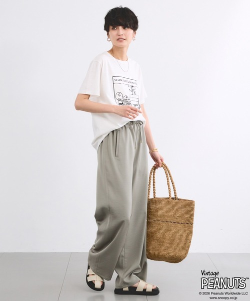 Vintage PEANUTS（ビンテージピーナッツ）の「BARNYARDSTORM / スヌーピー / プリントT（Tシャツ/カットソー・レディース・ホワイト/ベージュ・FREE）」の7枚目の写真