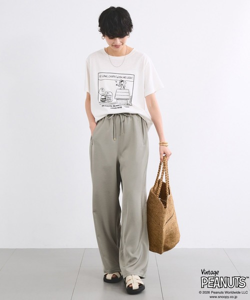 Vintage PEANUTS（ビンテージピーナッツ）の「BARNYARDSTORM / スヌーピー / プリントT（Tシャツ/カットソー・レディース・ホワイト/ベージュ・FREE）」の15枚目の写真