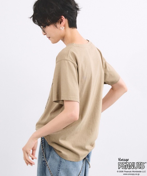 Vintage PEANUTS（ビンテージピーナッツ）の「BARNYARDSTORM / スヌーピー / プリントT（Tシャツ/カットソー・レディース・ホワイト/ベージュ・FREE）」の10枚目の写真