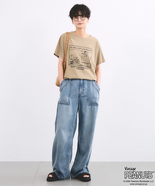 Vintage PEANUTS（ビンテージピーナッツ）の「BARNYARDSTORM / スヌーピー / プリントT（Tシャツ/カットソー・レディース・ホワイト/ベージュ・FREE）」の11枚目の写真