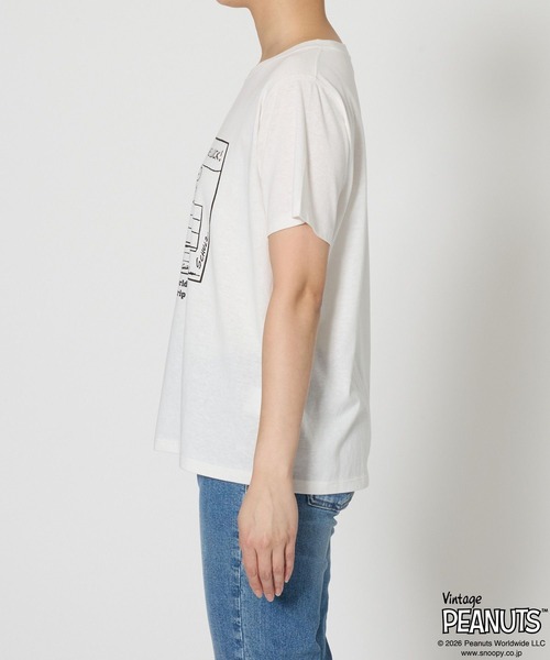 Vintage PEANUTS（ビンテージピーナッツ）の「BARNYARDSTORM / スヌーピー / プリントT（Tシャツ/カットソー・レディース・ホワイト/ベージュ・FREE）」の22枚目の写真