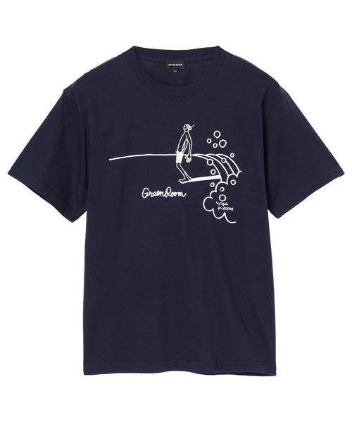 GREENROOM(グリーンルーム)の「【GREENROOM FESTIVAL / グリーンルーム フェスティバル】KOJI TOYODA HANGIN ON TEE(Tシャツ/カットソー・メンズ・ネイビー/ホワイト・MEDIUM/LARGE/X-LARGE)」の1枚目の写真