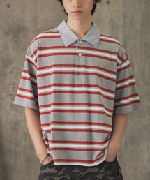 折り返しボーダーポロシャツ / TURNED BORDER POLO メンズ ウィメンズ ユニセックス